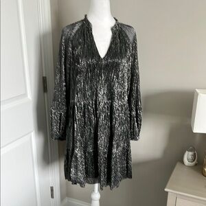 Elegant Silver Women's Dress